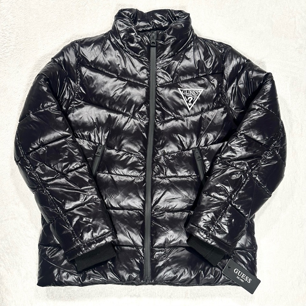 NWT Men’s GUESS Black Puffer Jacket